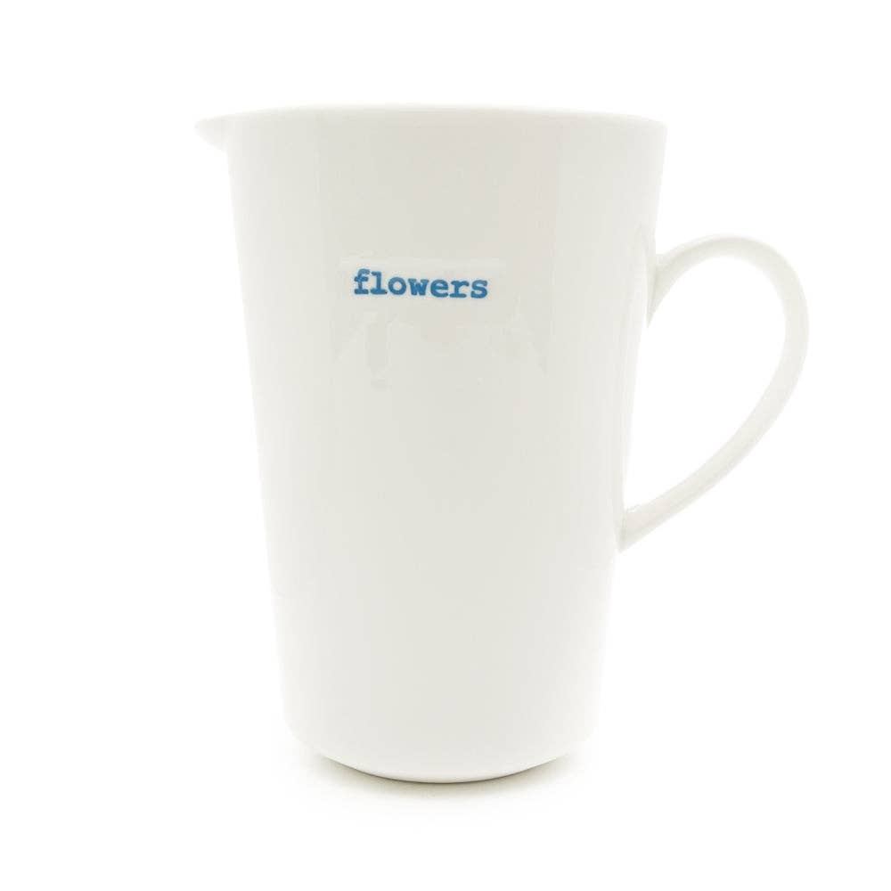 Keith Brymer Jones Extra Large Jug  1,000ml - flowers (blue)