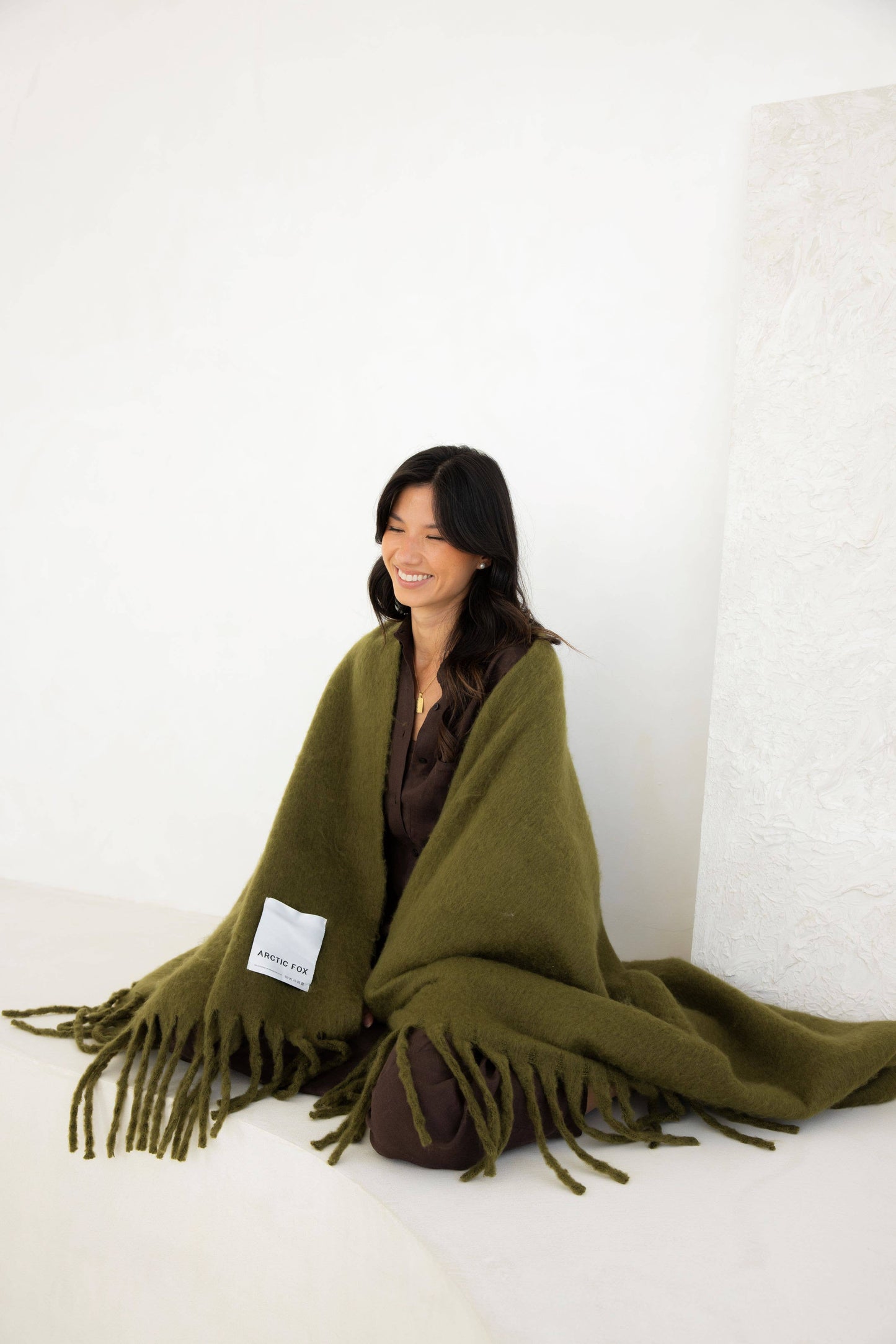 The Reykjavik Throw - 100% Recycled - Sea Kelp - AW25
