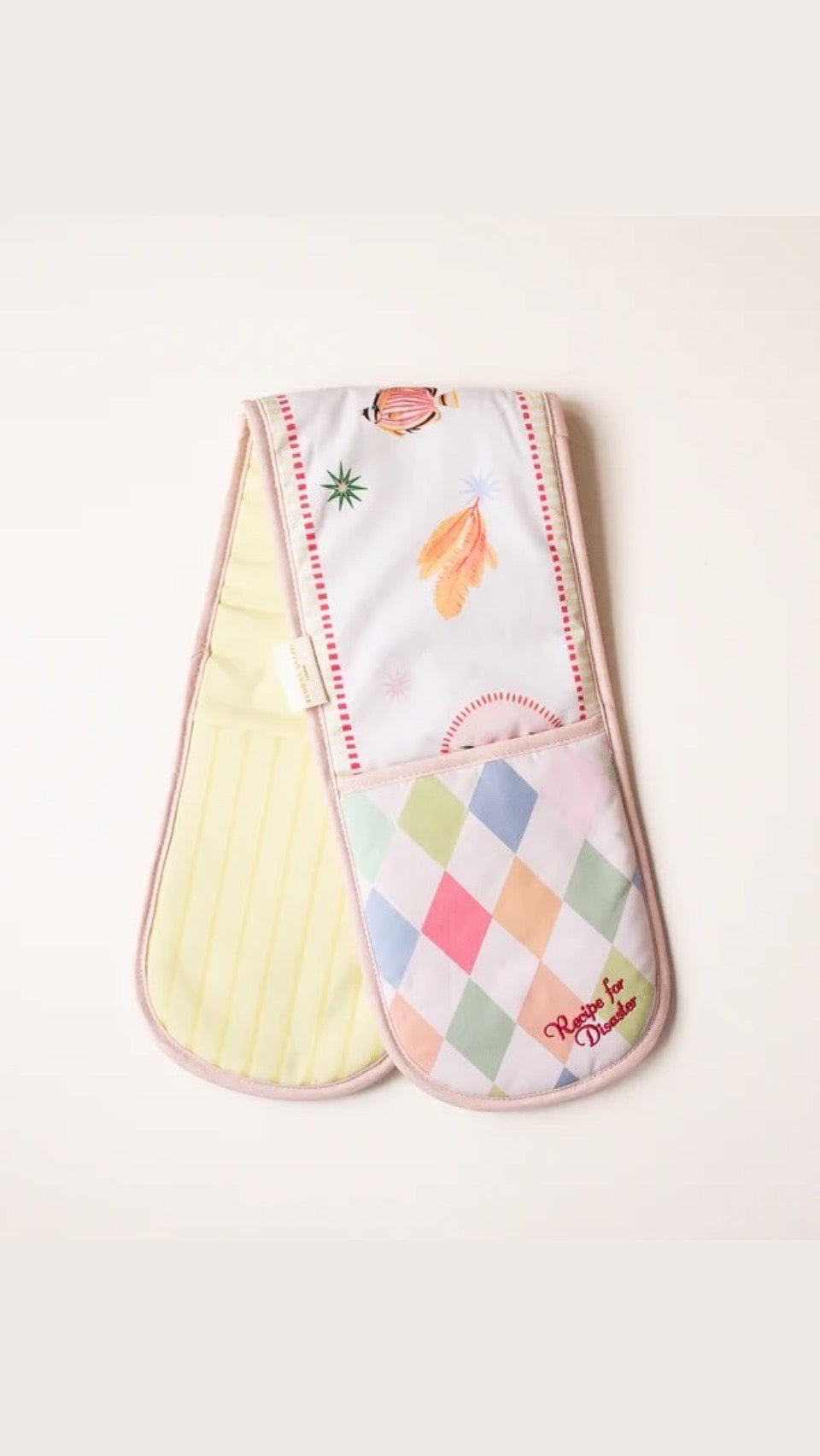YVONNE ELLEN HARLEQUIN DOUBLE OVEN GLOVES