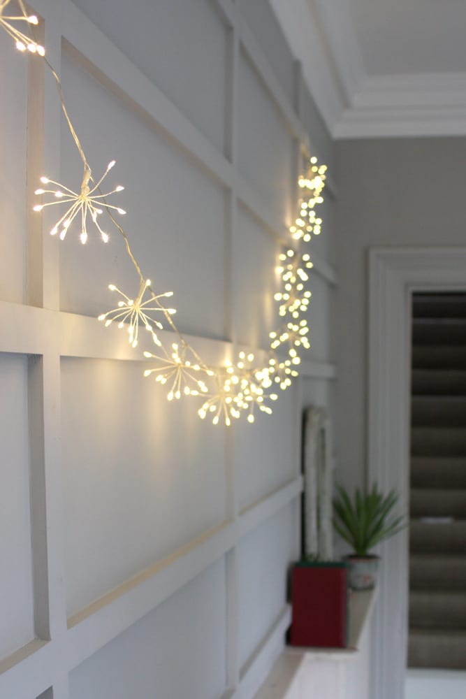 Mains Starburst Light Chain Silver