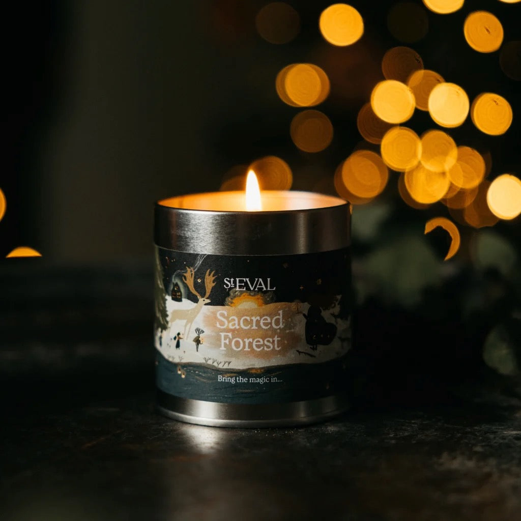 Sacred Forest Scented Christmas Tin Candle
