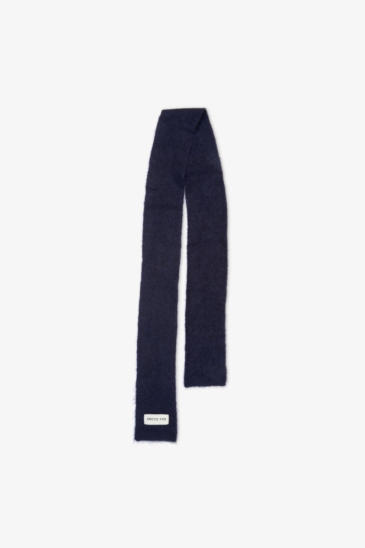The Alpaca Skinny Scarf - Deep Sea Navy - AW25