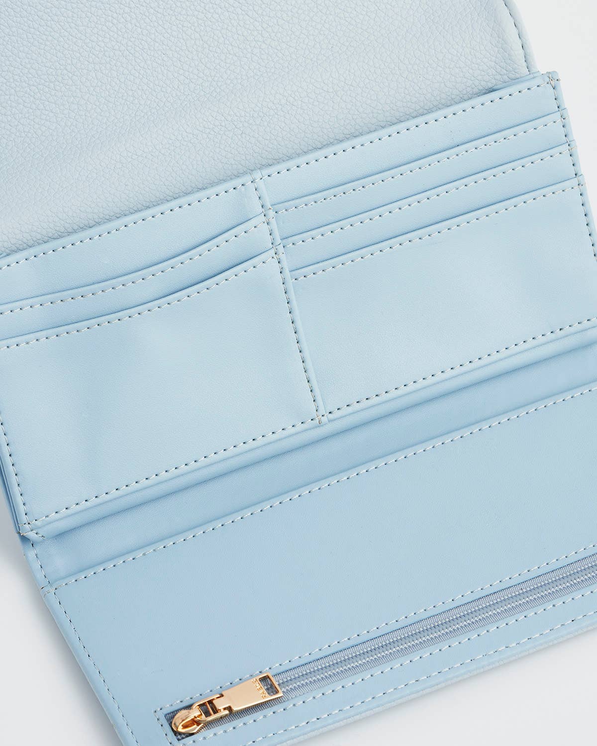 Bird Blue Embroidered Purse