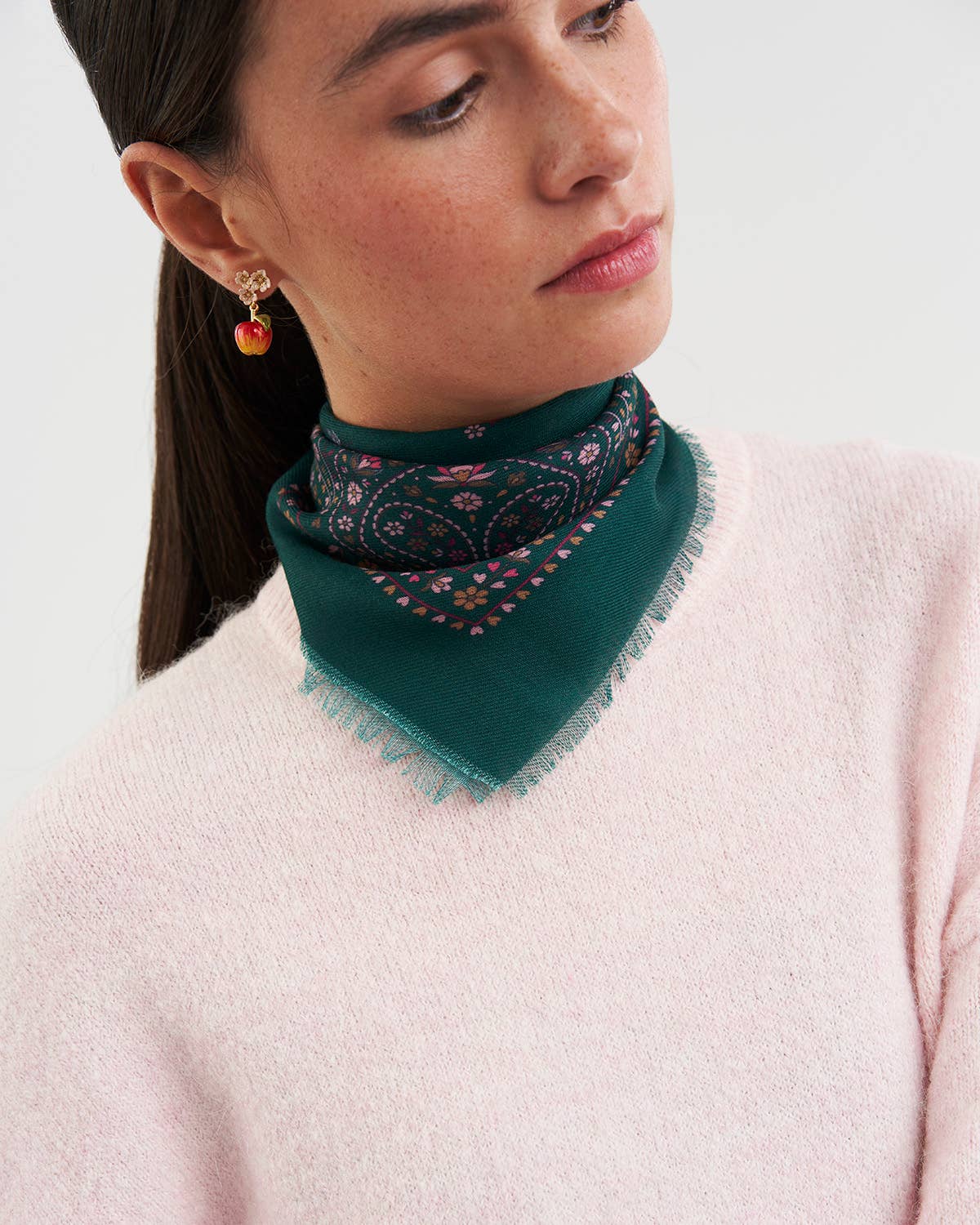 Eve Bandana Scarf in Green