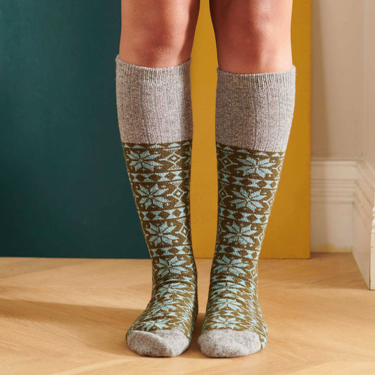 Women's Lambswool Boot / Long Socks