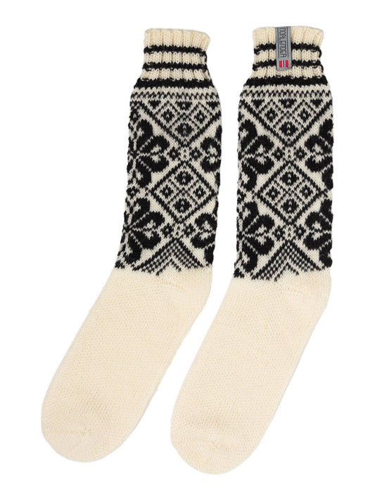 Selbu knitted socks (263) Blue Black