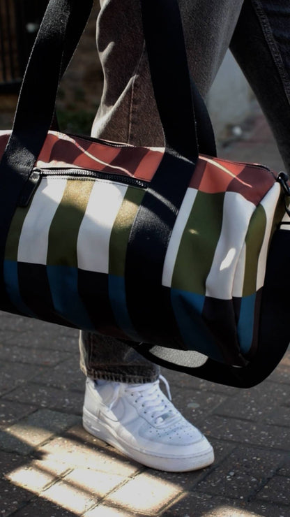 Stripe Barrel Gym Bag (22L)