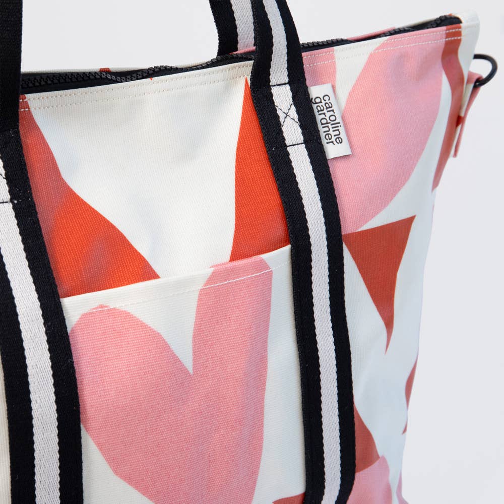 Pine/Orange Checkmate Hearts Weekend Bag