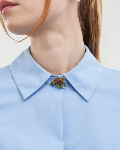 Hedgehog and Blackberry Brooch