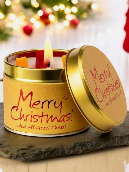 Merry Christmas Tin Scented Candle, 250g