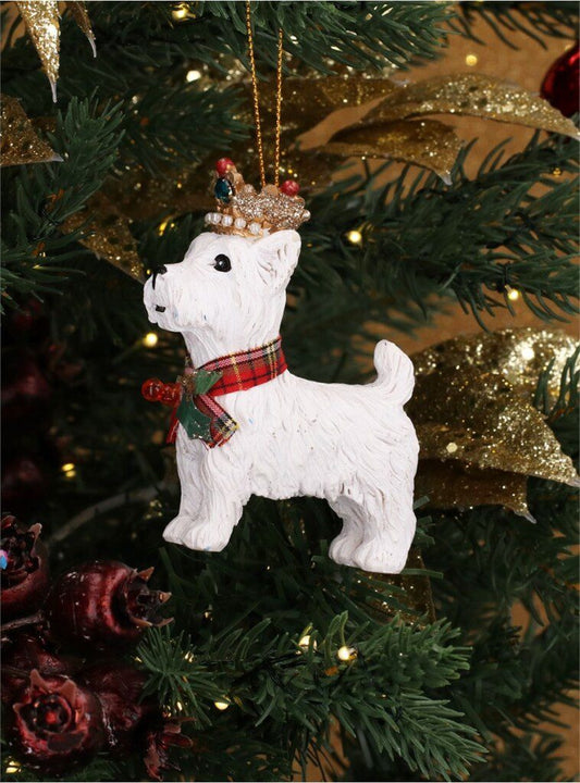 Resin Decoration - West Highland Terrier with Crown