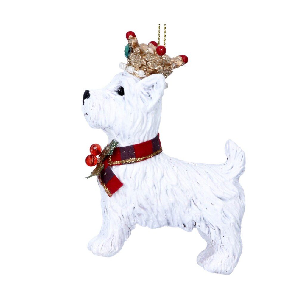 Resin Decoration - West Highland Terrier with Crown