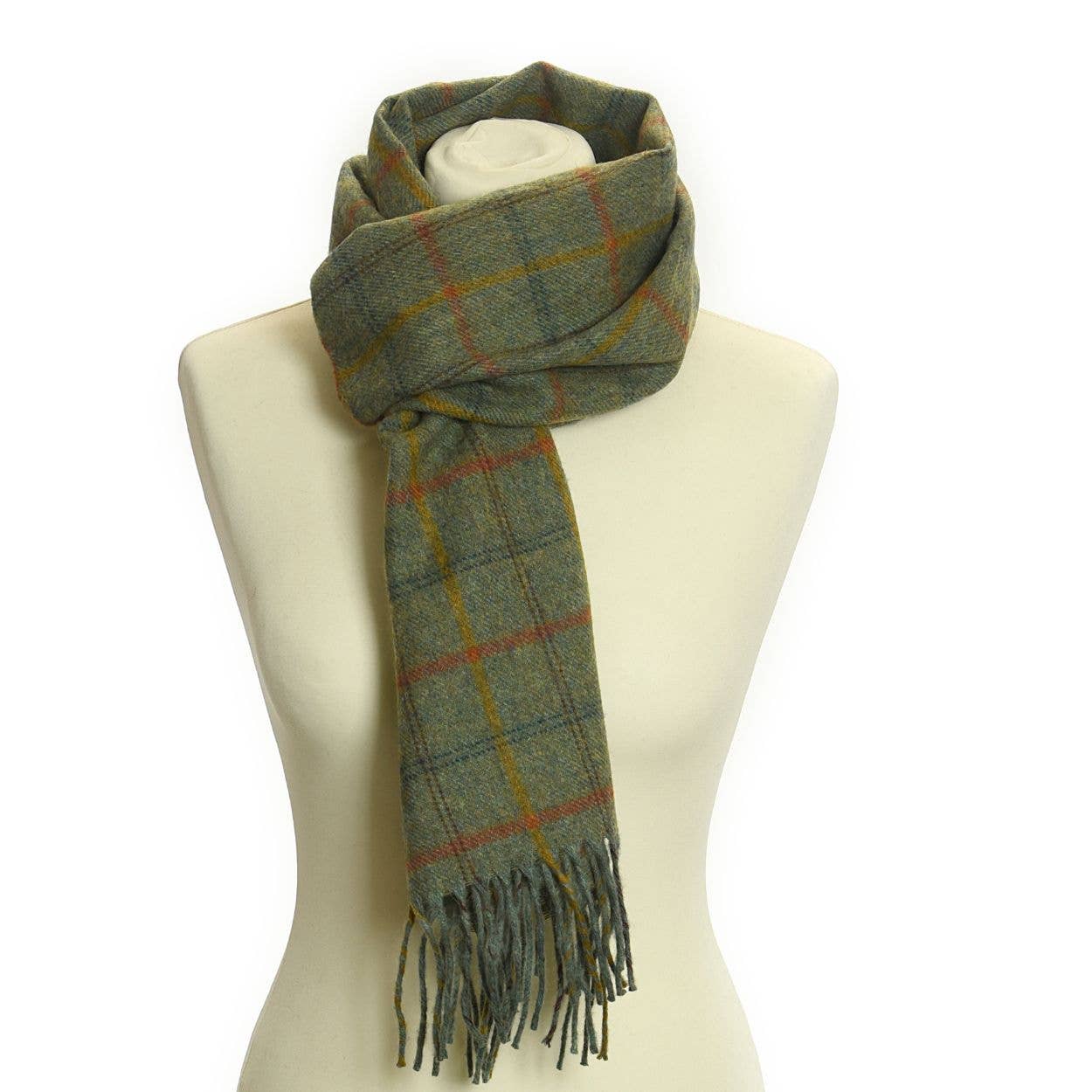 Lambswool Country Check Scarf