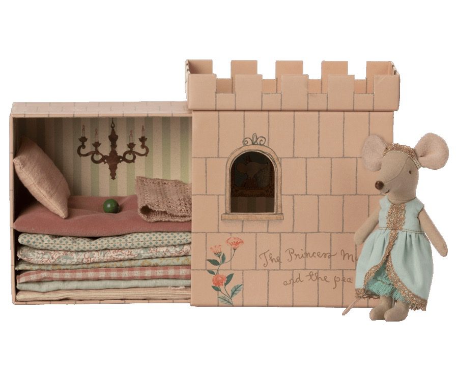 Maileg Princess & The Pea Big Sister Mouse Soft Playset