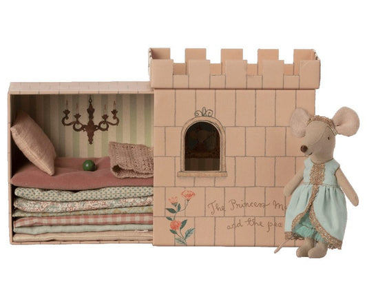 Maileg Princess & The Pea Big Sister Mouse Soft Playset