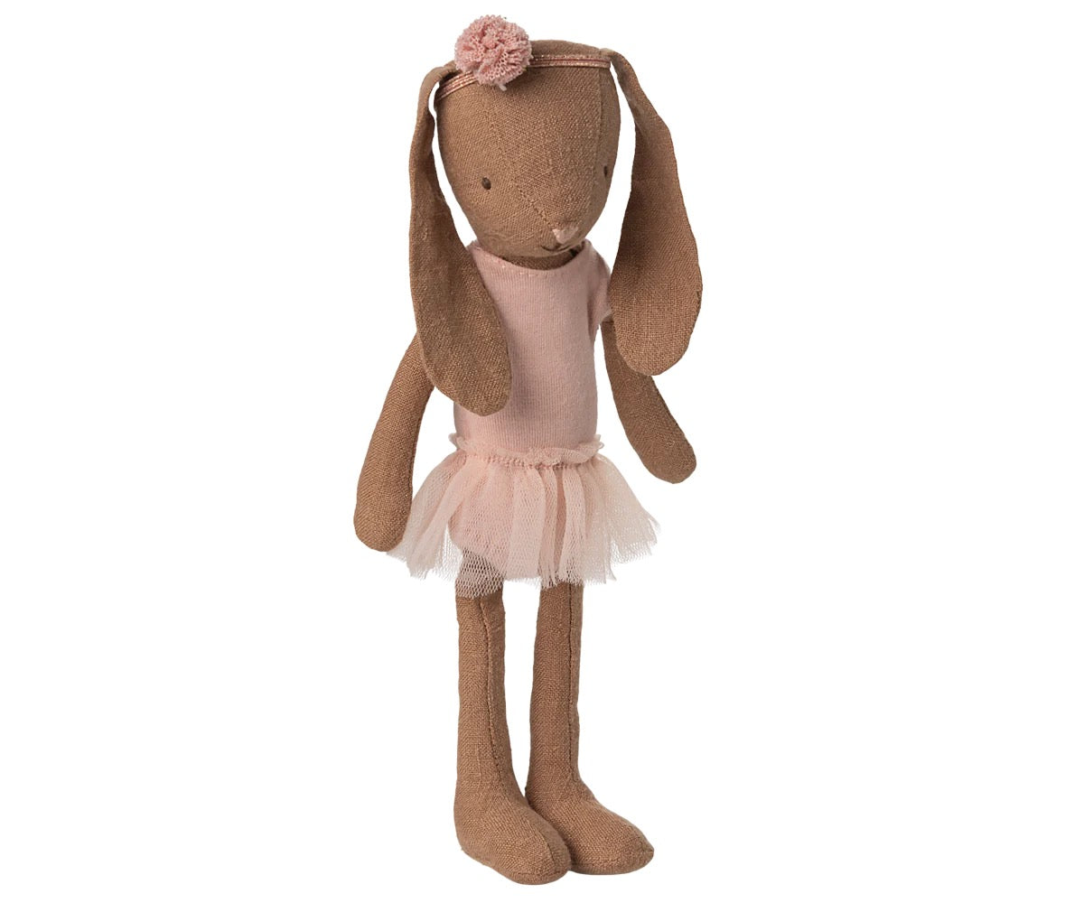 Bunny size 1, Chocolate brown - Ballet suit and skirt rose