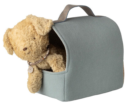 Maileg Pet Carrier Dusty Blue SS26 NEW ARRIVAL