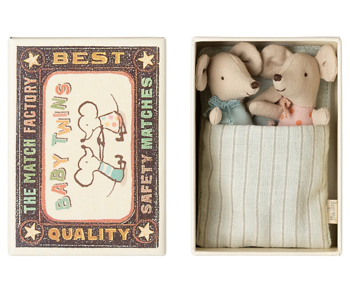 Twins, Baby mice in matchbox -2025 Collection (not in sale )