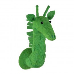 Colour Drench Giraffe Head Mini - Green pre order