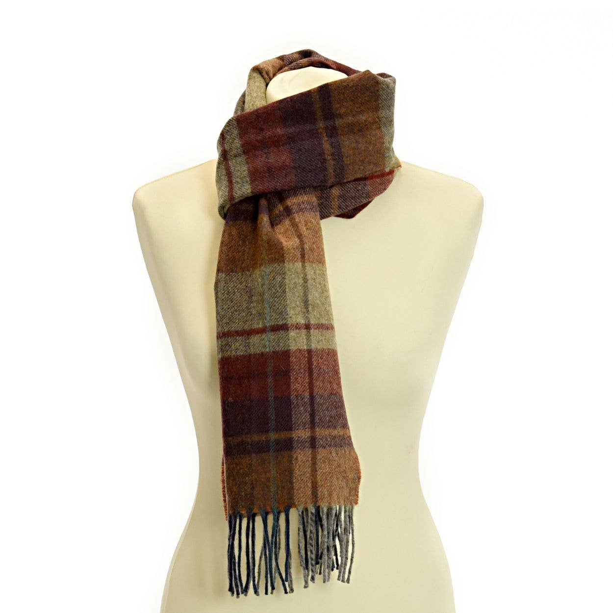 Lambswool Country Check Scarf
