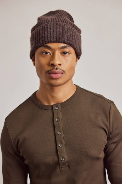 Cashmere Beanie - Chocolate Brown - AW26