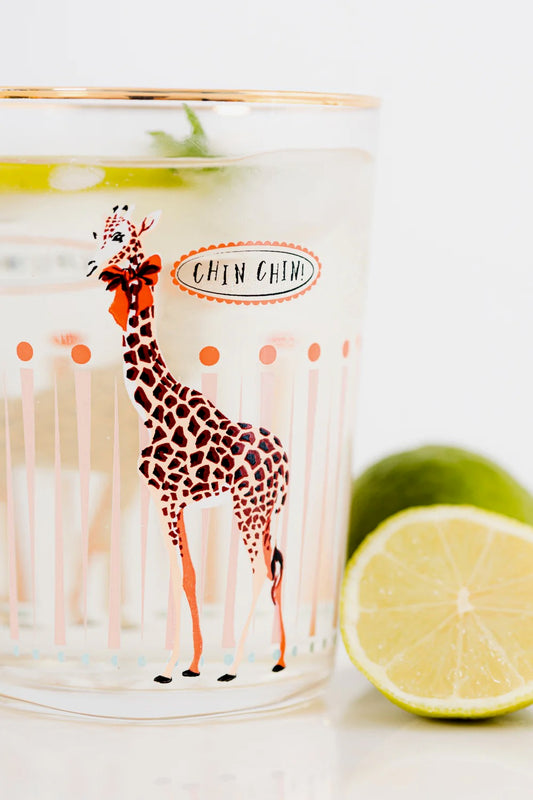 YVONNE ELLEN GIRAFFE HI BALL GLASS 55CL