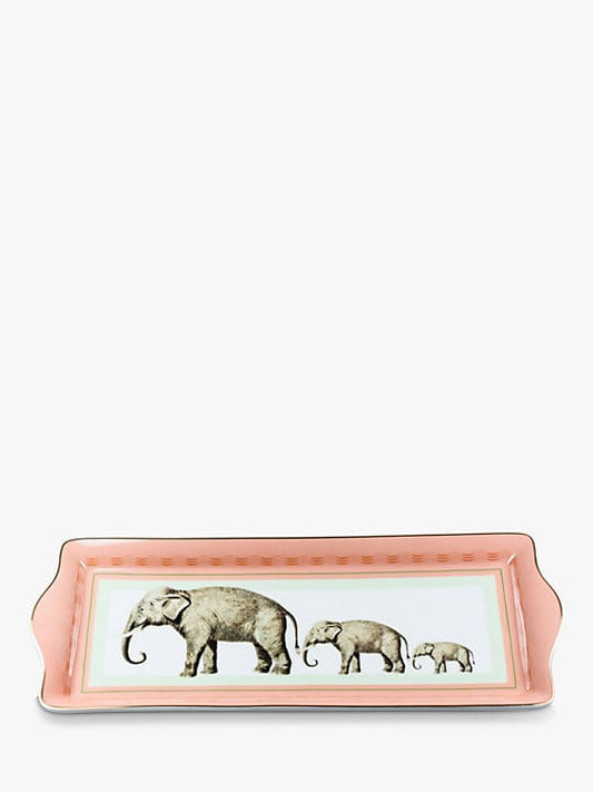 Yvonne Ellen Elephant Fine China Cake Tray, L34cm