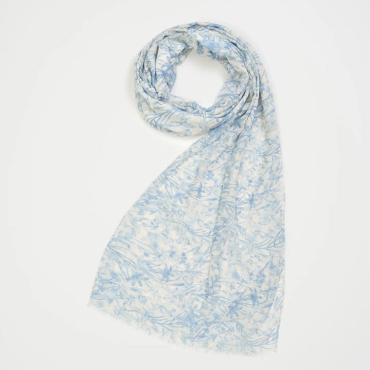 Fable Running Bunny Blue Lightweight Scarf