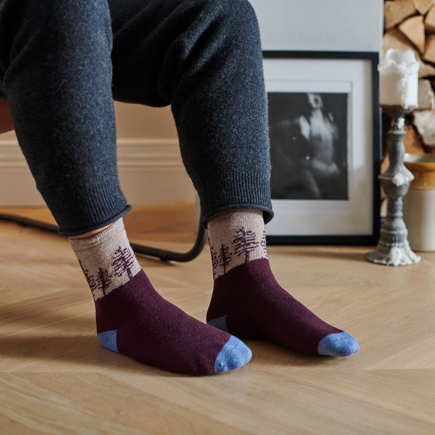 Men's Lambswool Ankle Socks