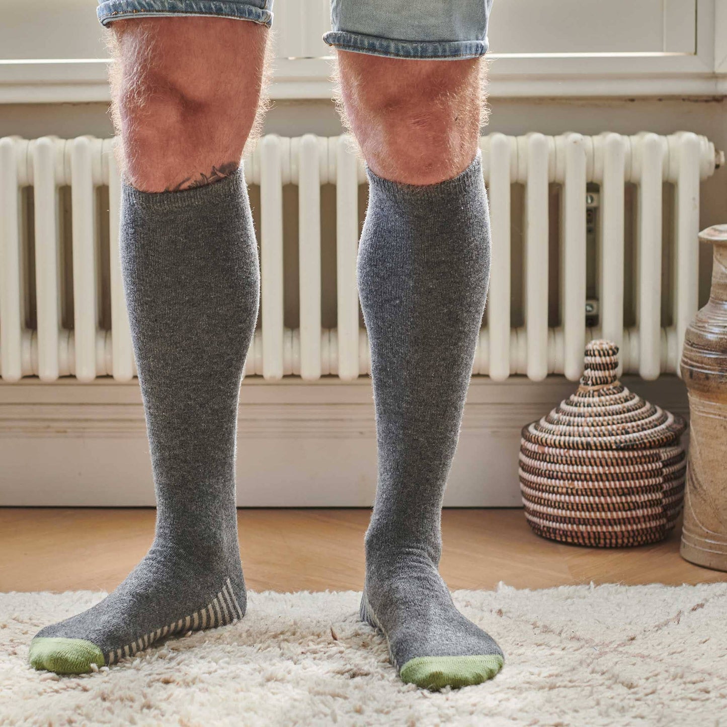 Men's Lambswool Boot / Long Socks