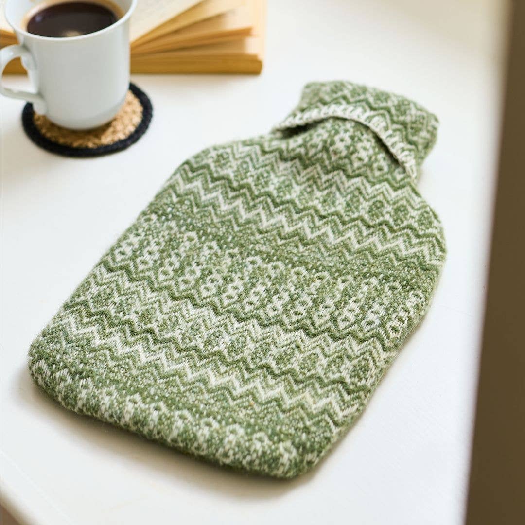 Fair Isle Pure New Wool Hot Water Bottle
