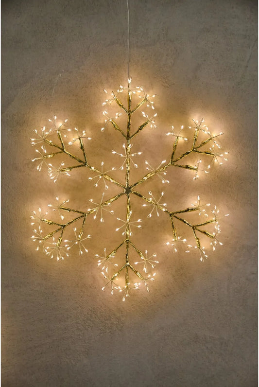 Snowflake (large champagne)40 cm