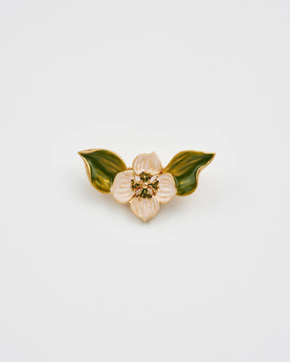 Poppy Anemone Enamel Brooch