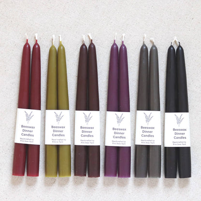 Eco & Sustainable Tapered Dinner Candles | Long & Clean Burn