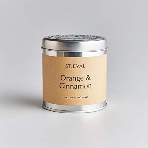 Orange & Cinnamon Scented Tin Candle by by St Eval