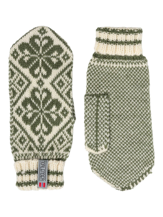 Selbu knitted mitten (262) Green 100% wool