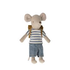 Maileg Tricycle Big Brother Mouse with Brown Bag