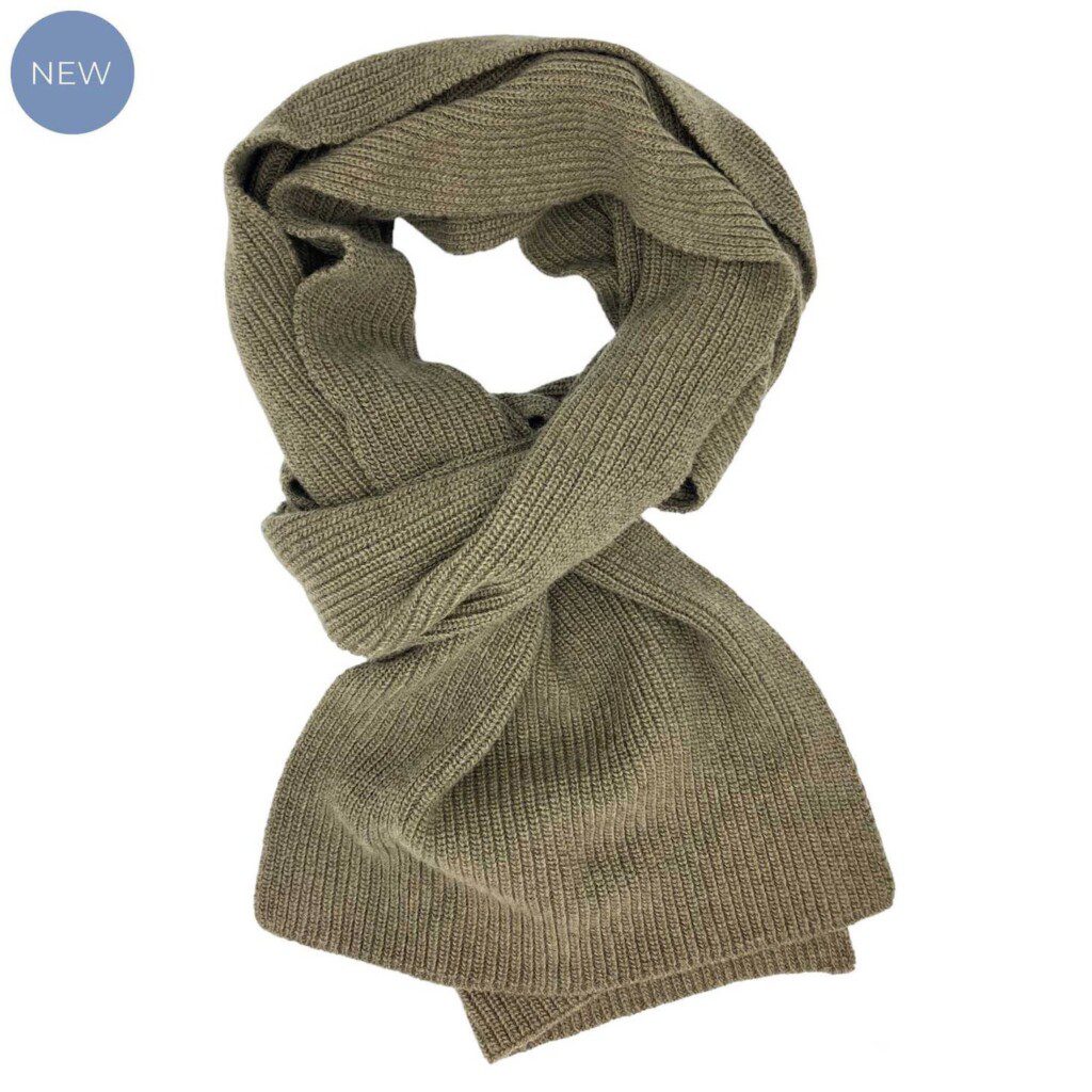 Cashmere Mix Unisex Scarves green