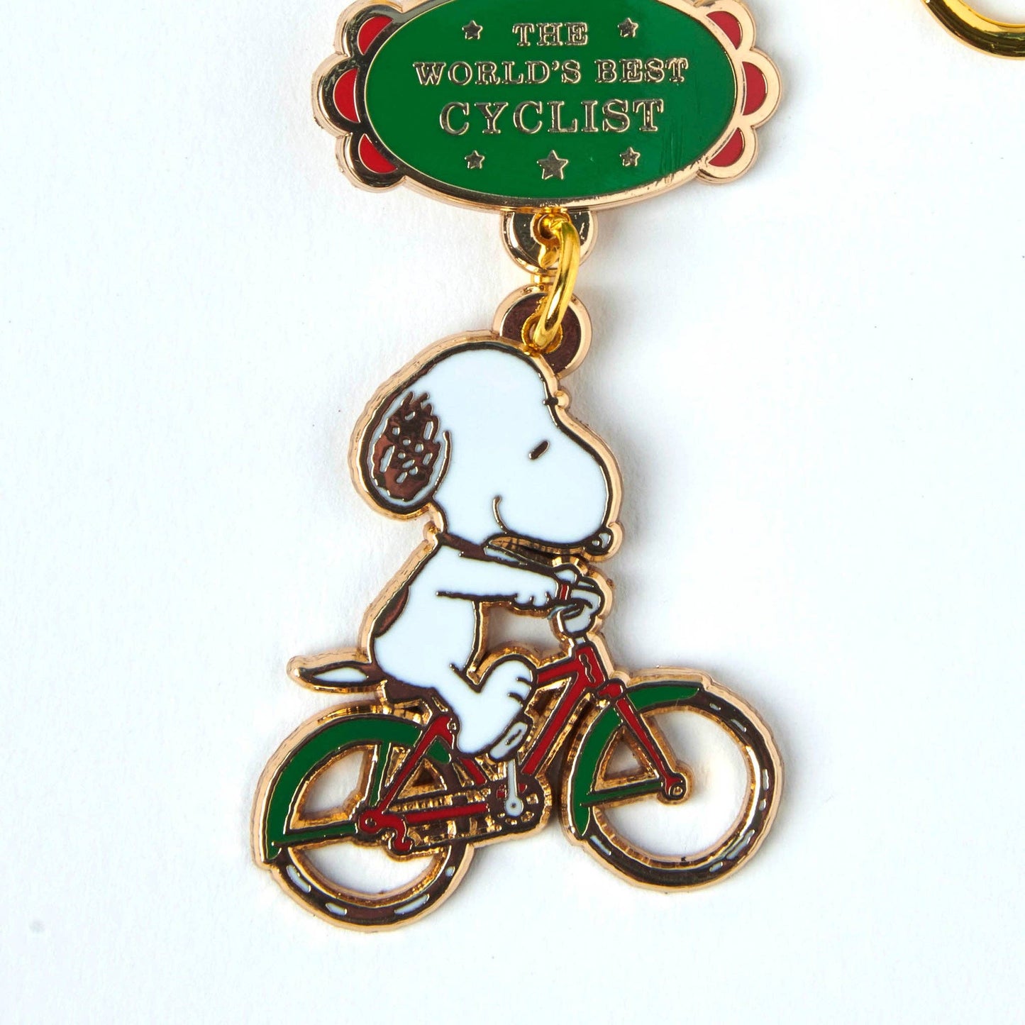 Peanuts World's Best Keyring Cyclist