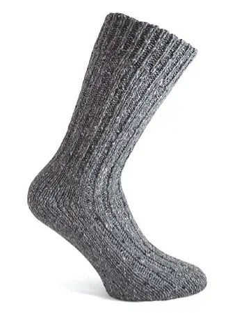 Donegal Socks | Wool  | Grey uk 4-7