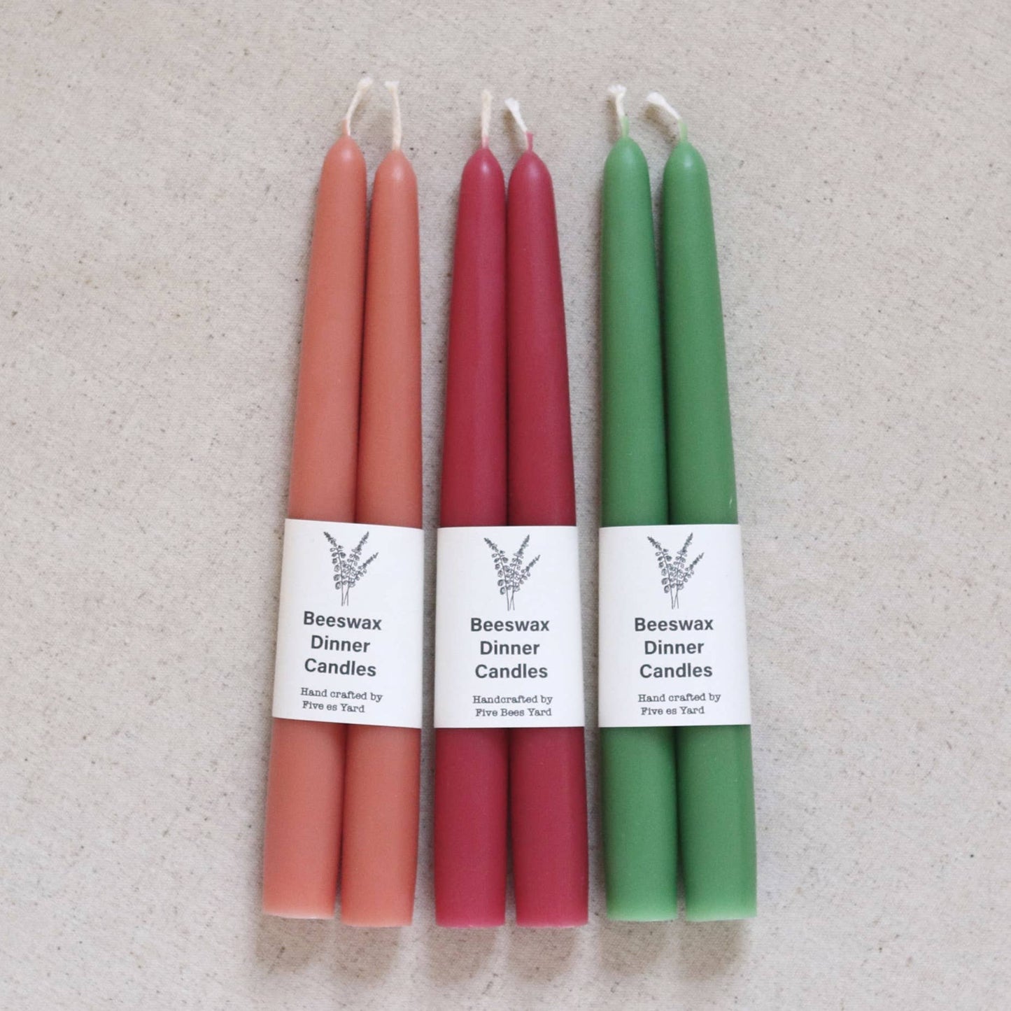 Eco & Sustainable Tapered Dinner Candles | Long & Clean Burn