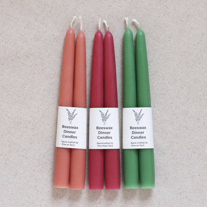 Eco & Sustainable Tapered Dinner Candles | Long & Clean Burn