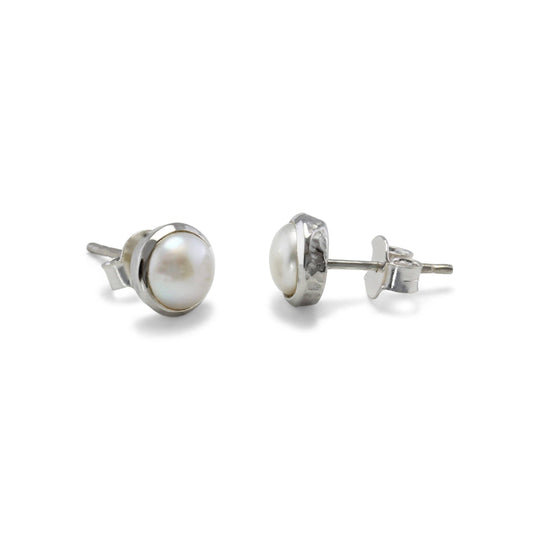 Pearl Sterling Silver Studs
