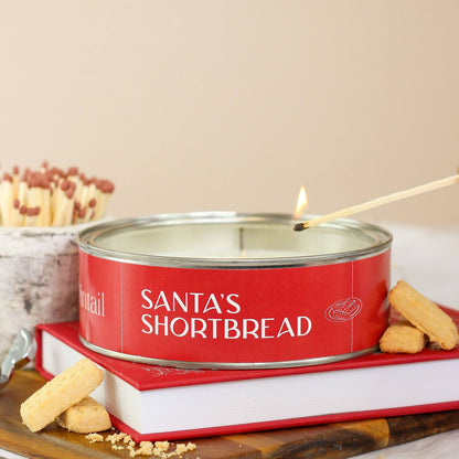 Santa's Shortbread Triple Wick Candle (Pack of 6)