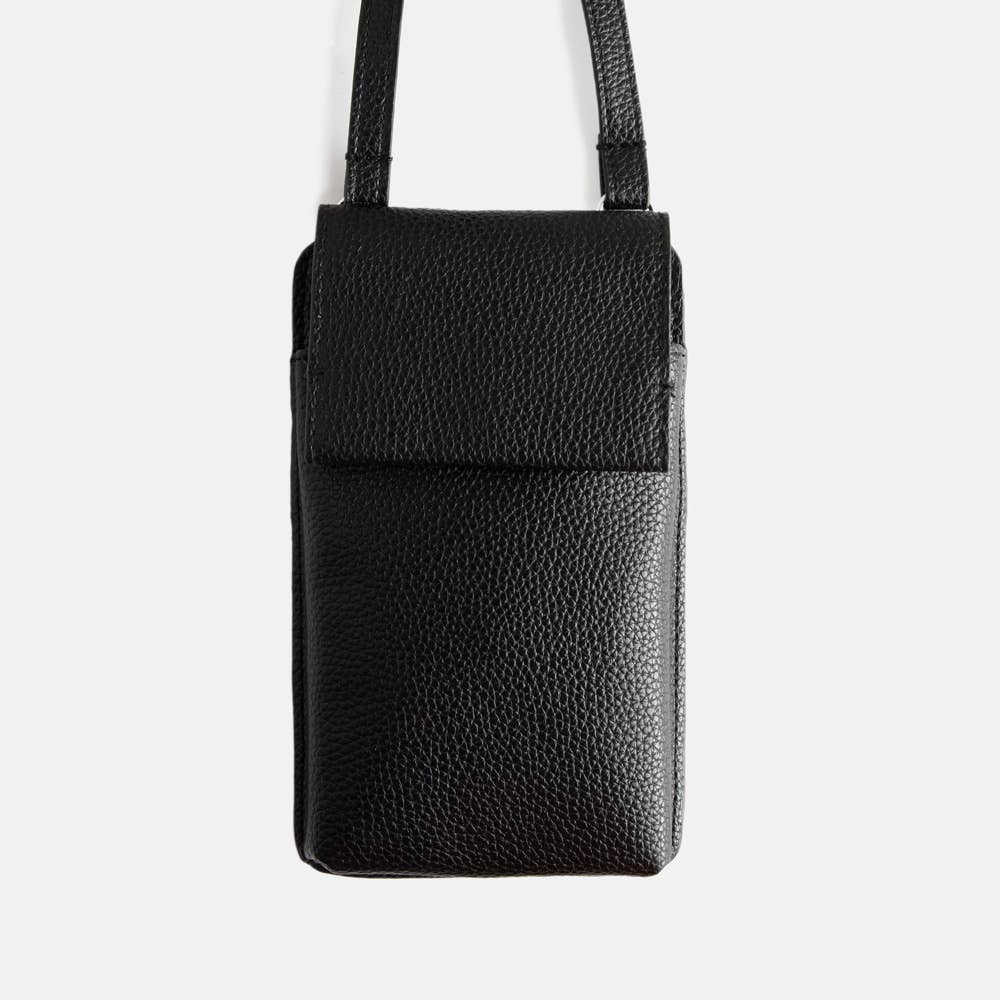 Black PU Phone Bag