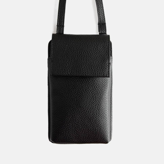 Black PU Phone Bag