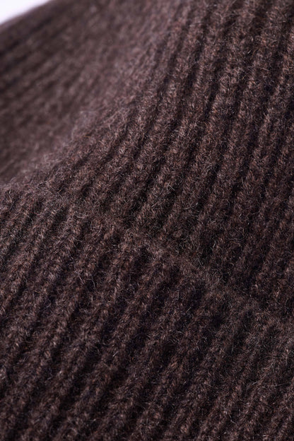 Cashmere Beanie - Chocolate Brown - AW26