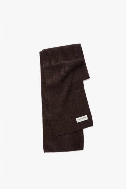 Cashmere Scarf - Chocolate Brown - AW26
