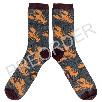 PREORDER - Men's Lambswool Ankle Socks