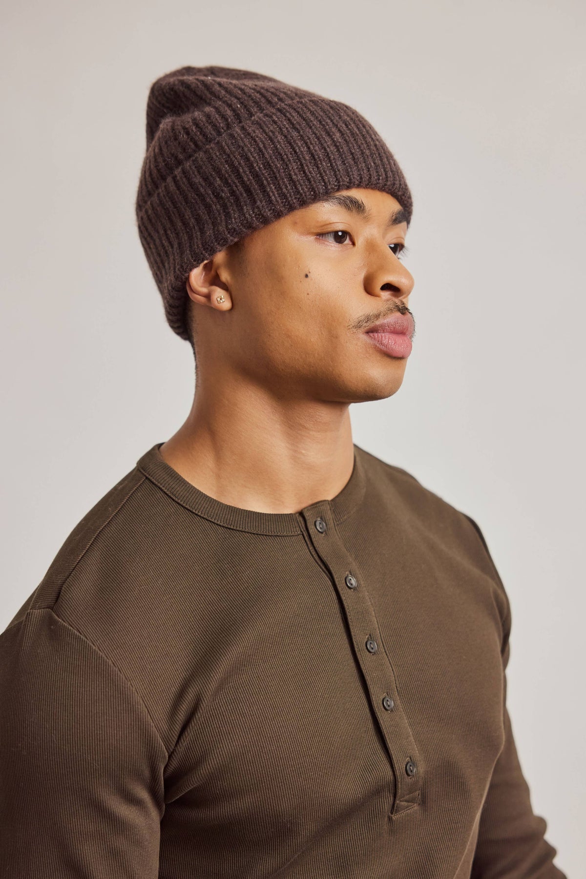 Cashmere Beanie - Chocolate Brown - AW26